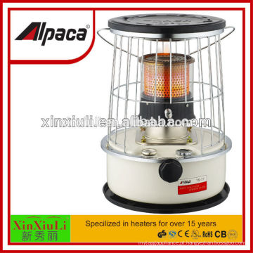 Calefator de querosene alpaca com chaminé de vidro tanque triplo